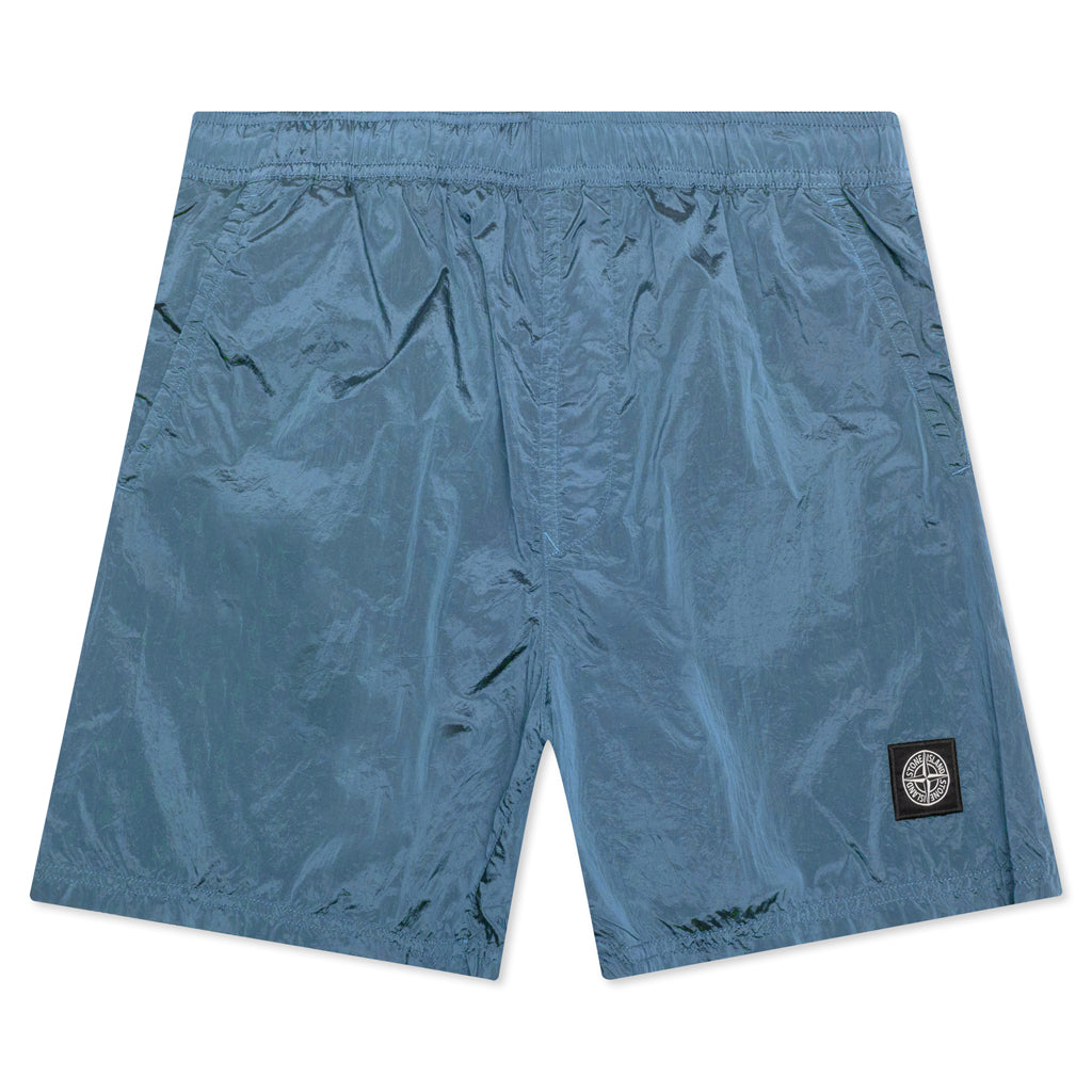 Nylon Metal Shorts - Mid Blue