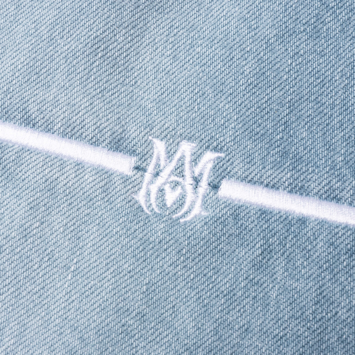 Straight Fit Aloha Patch Jean - Faded Indigo