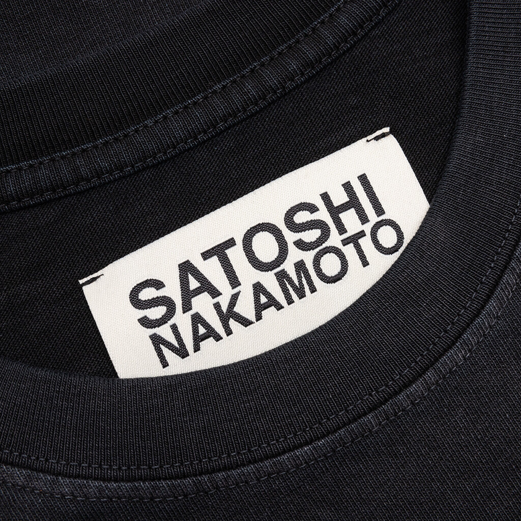 Studded Logo Tee - Washed Black