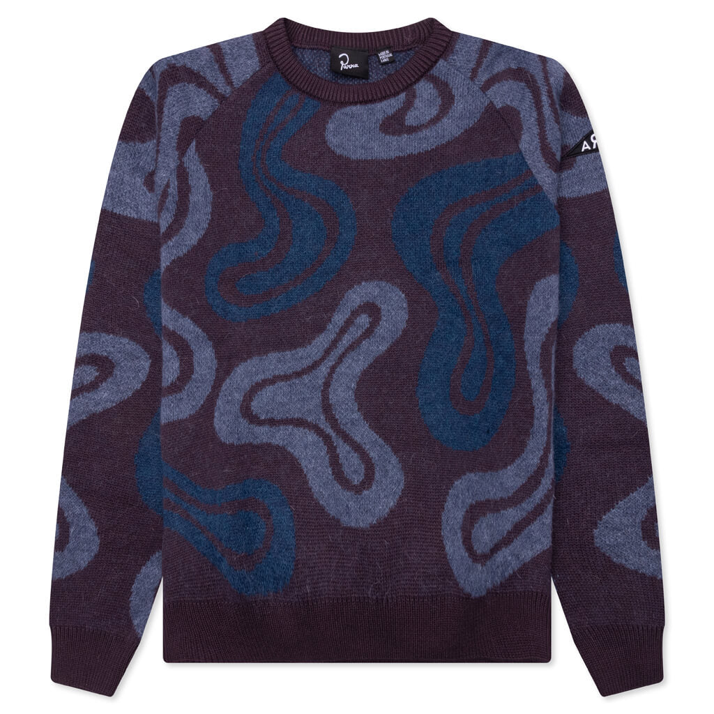 Stupid Lava Lamp Knitted Pullover - Dark Mahogany