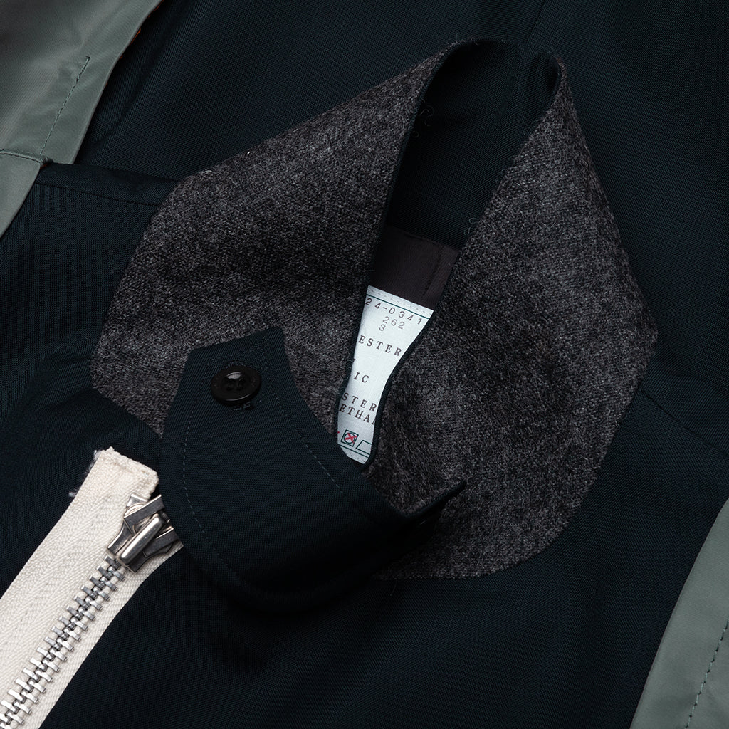Suiting X Nylon Twill Jacket - Navy/Khaki
