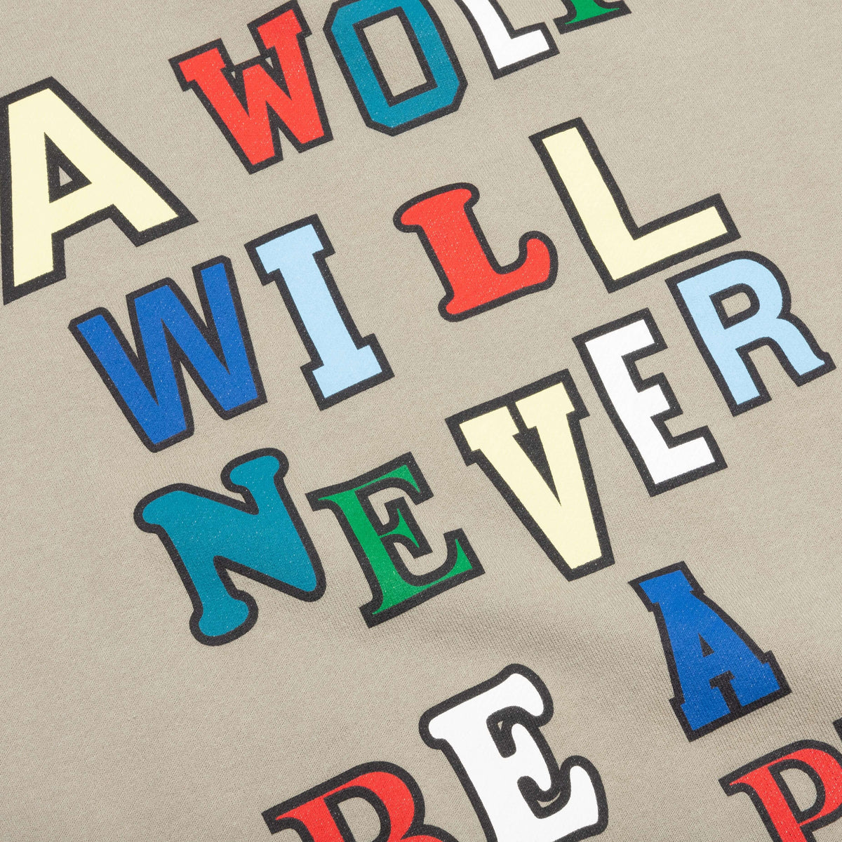 Wolf Sweatshirt - Beige
