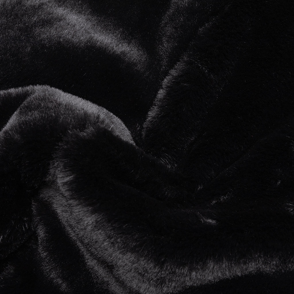 Faux-Fur Hood Sweatshirt UTC269 - Nero