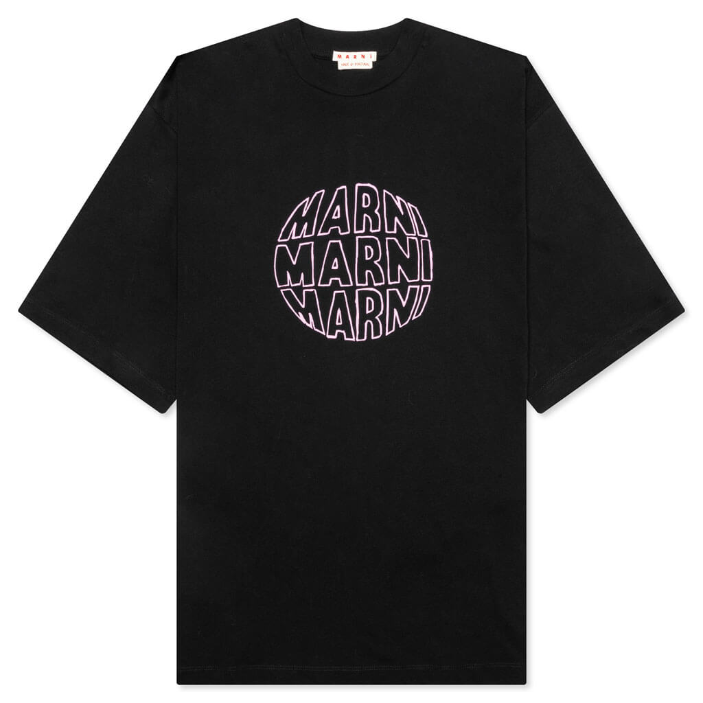 Circular Logo T-Shirt - Black