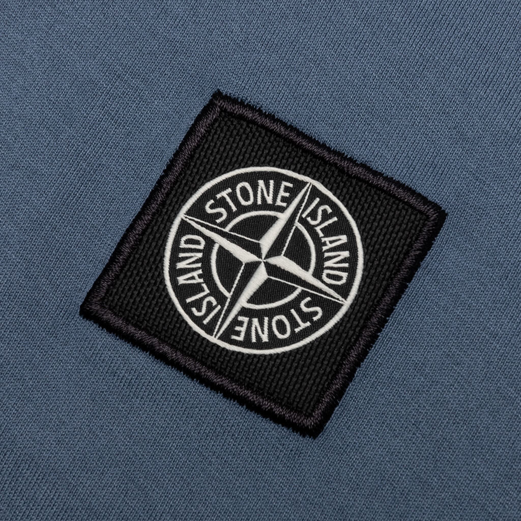 Compass Patch Logo S/S T-Shirt - Avio Blue