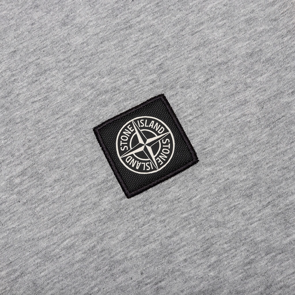 Compass Patch Logo S/S T-Shirt - Melange Grey