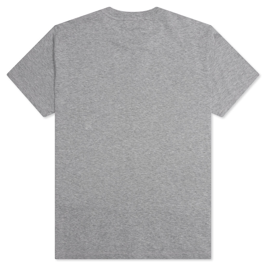 Compass Patch Logo S/S T-Shirt - Melange Grey