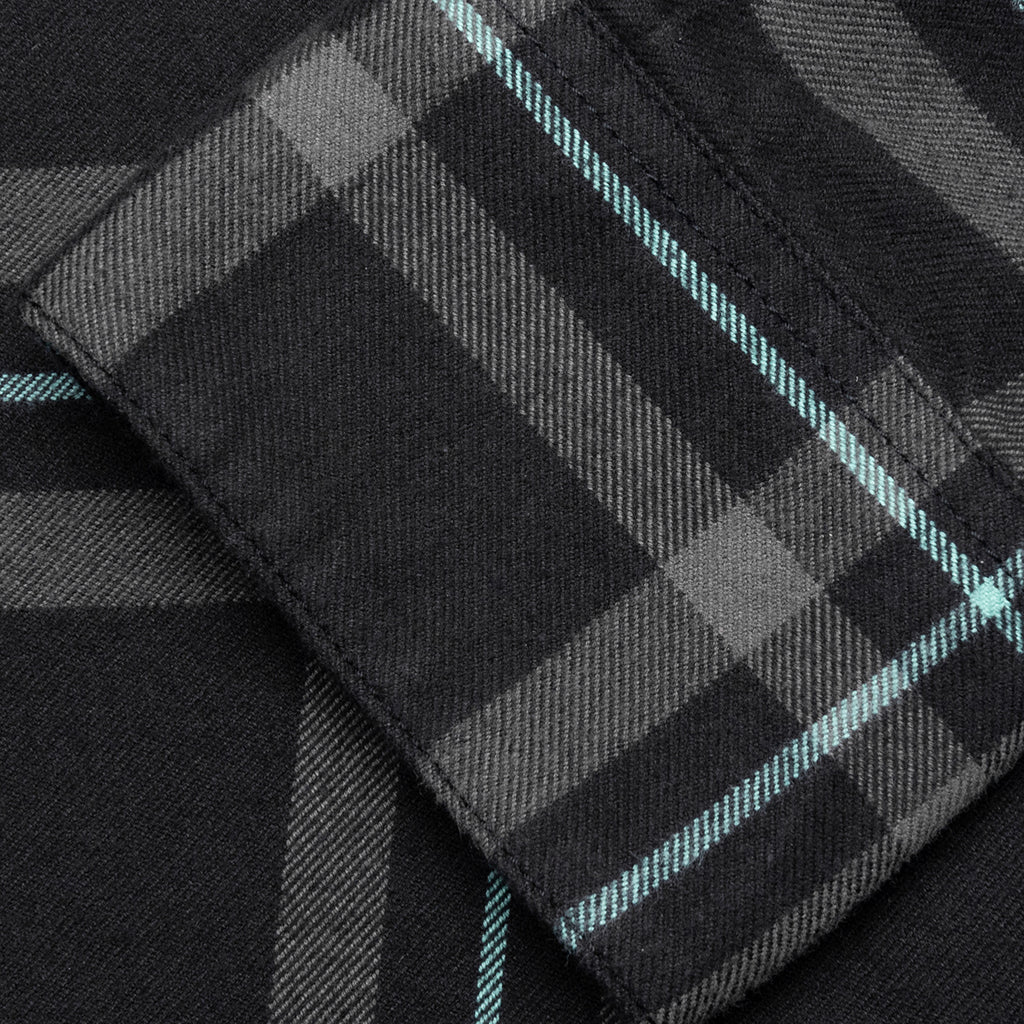 Tartan Check Shirt LS - Black