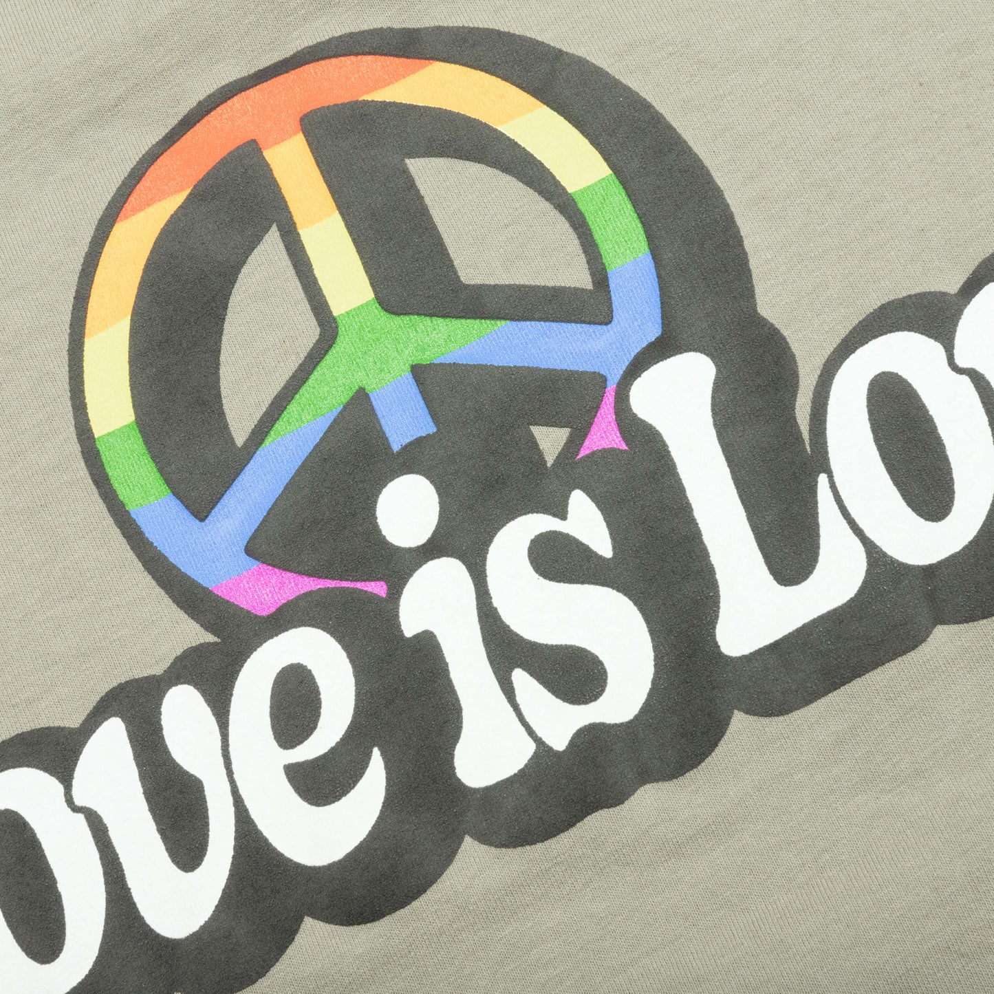 Love is Love Tee - Oil Green
