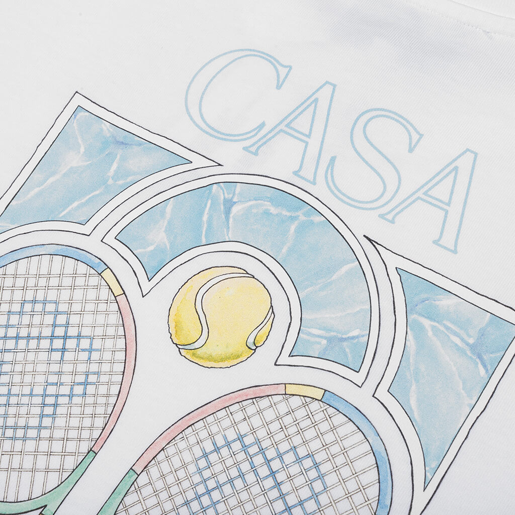 Tennis Pastelle T-Shirt - White