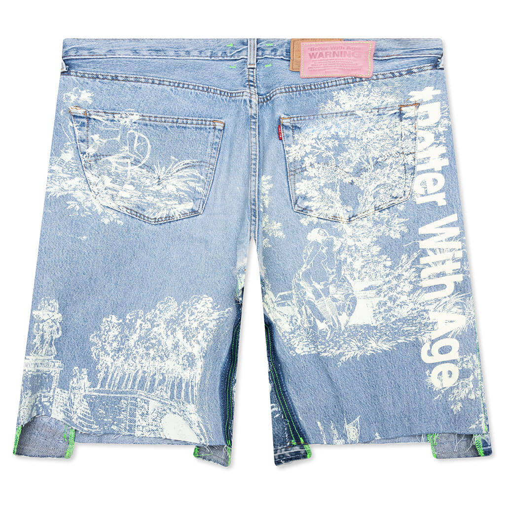 Teresa Double-Wide Denim Short - Indigo