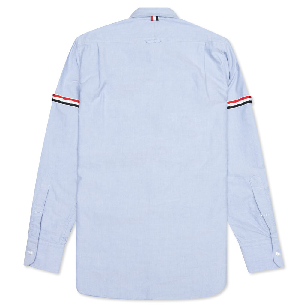 Classic L/S Button Down Point Collar Shirt W/ GG Armband - Light Blue