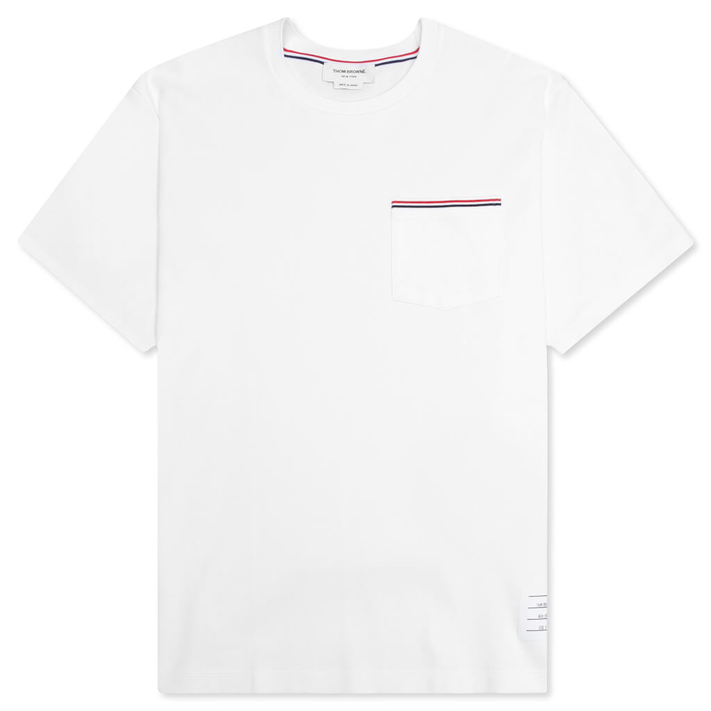 Oversized S/S Pocket Tee - White