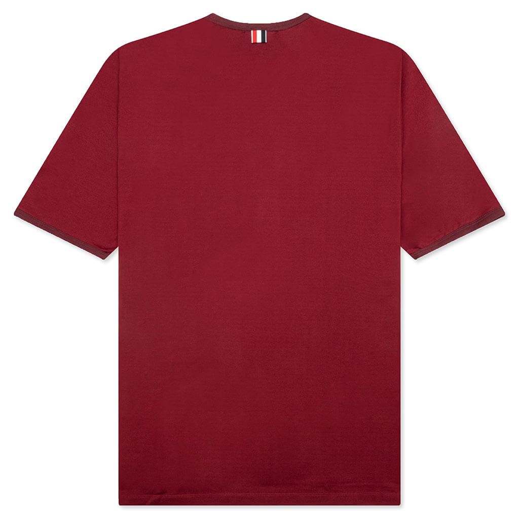S/S Ringer Tee - Dark Red