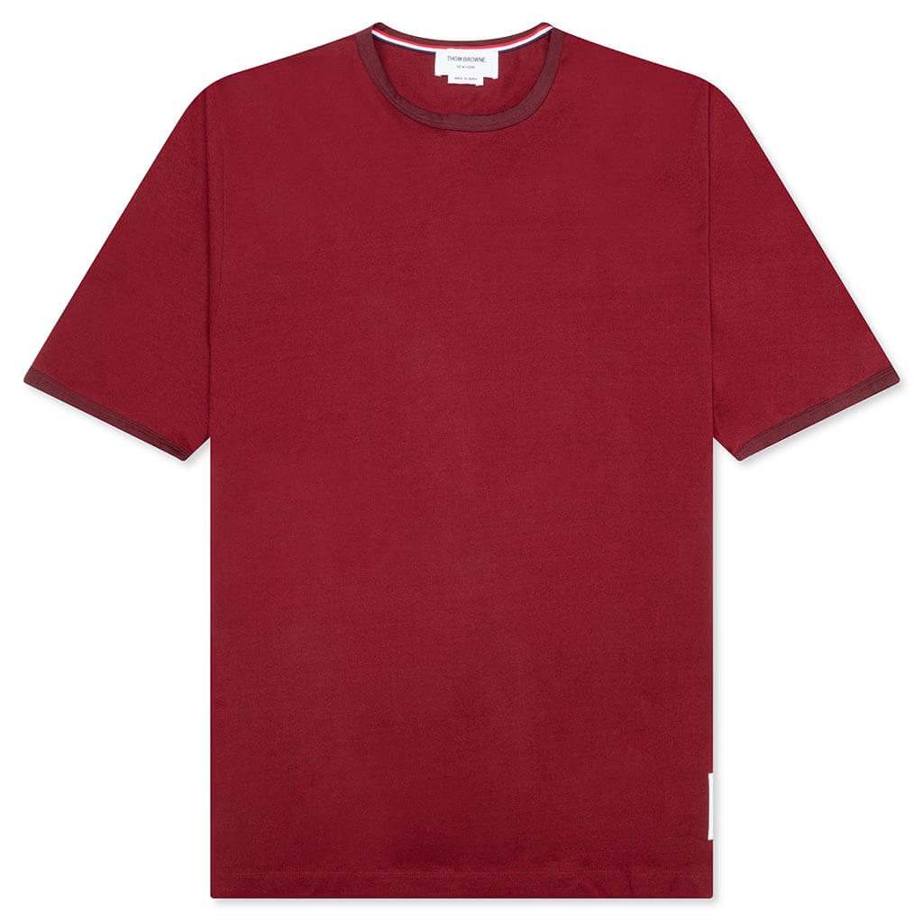 S/S Ringer Tee - Dark Red