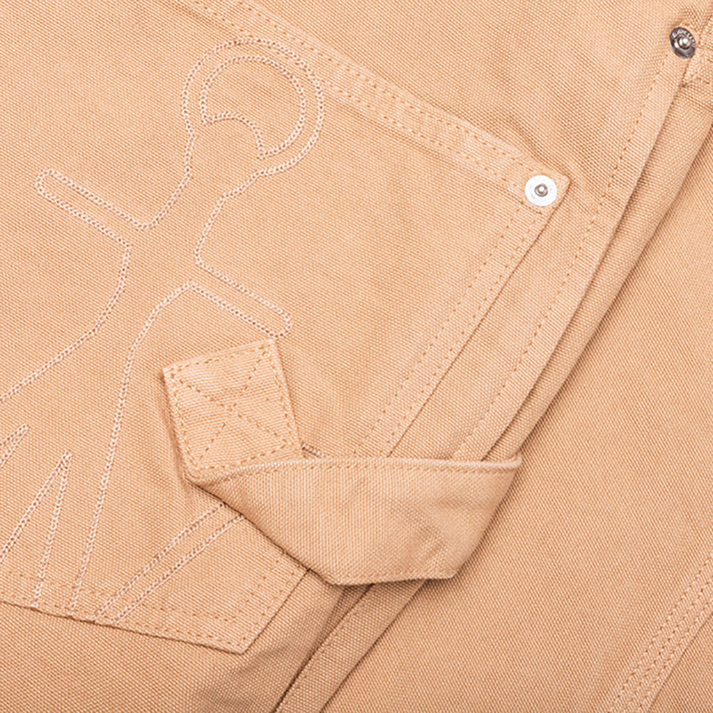 Twisted Workwear Trousers - Flax