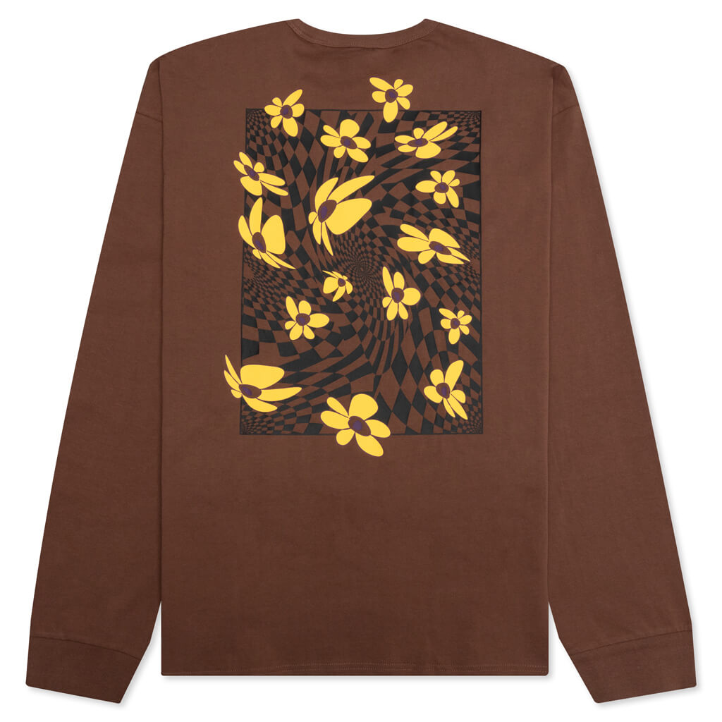 Vans Vault x Perks And Mini Spiral Checker L/S Tee - Mustang