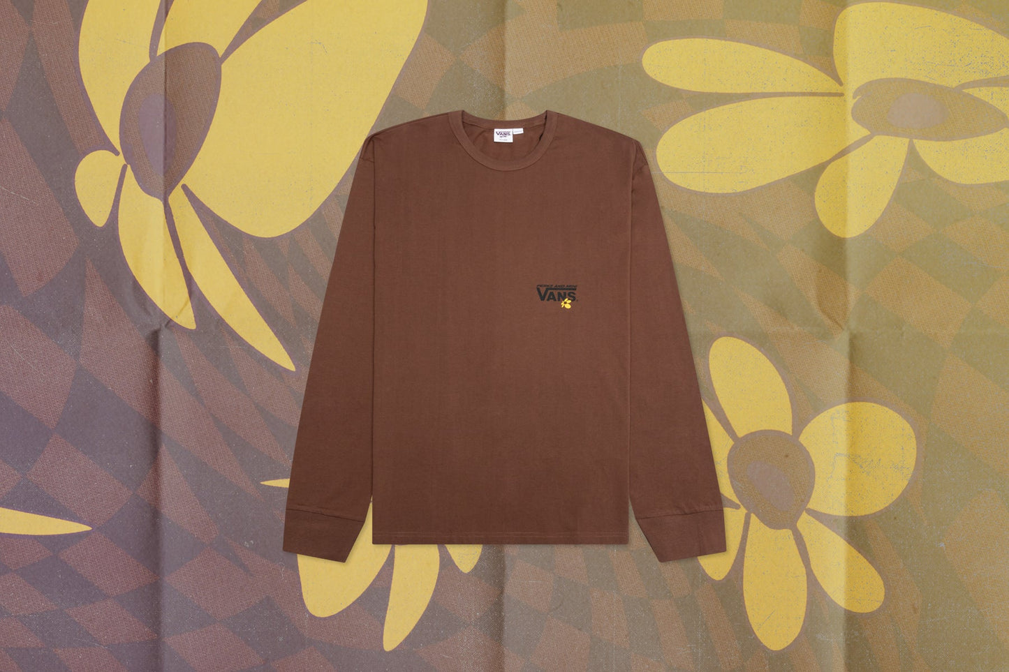 Vans Vault x Perks And Mini Spiral Checker L/S Tee - Mustang