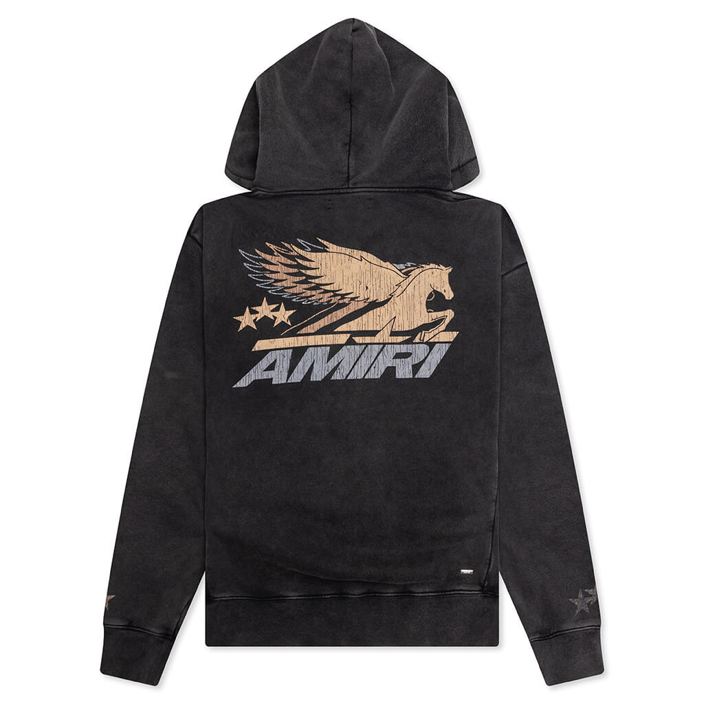 Vintage Pegasus Hoodie - Black