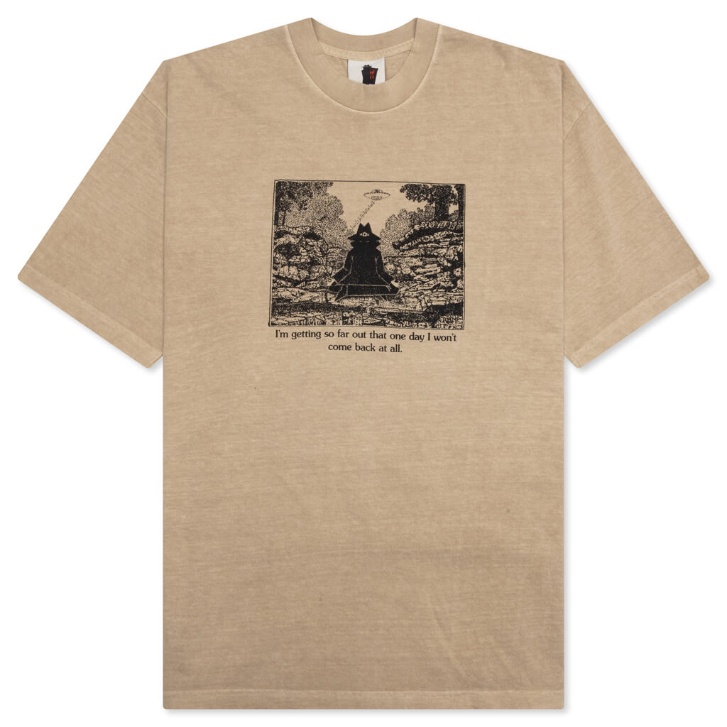 Warning S/S Tee - Beige