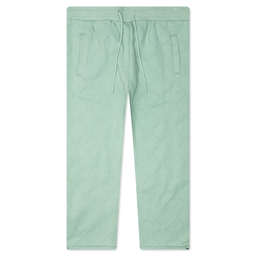 Wave Quilted Easy Pants - Matcha