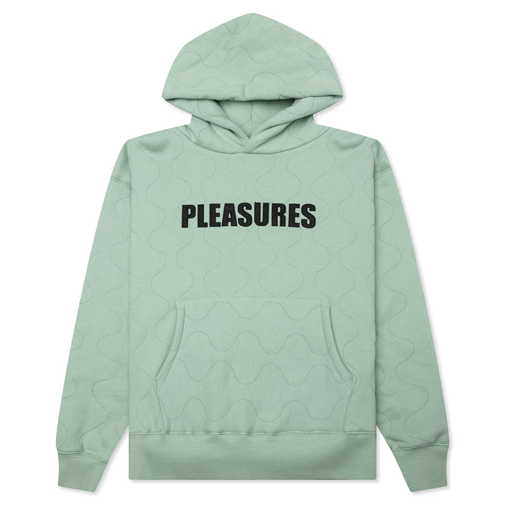 Wave Quilted Hoodie - Matcha