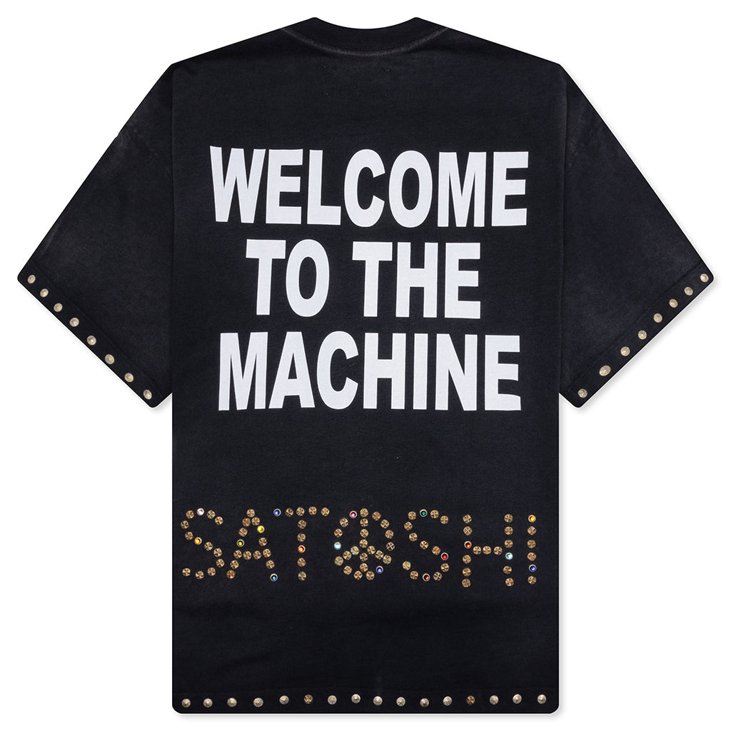 Welcome To The Machine Tee - Washed Black