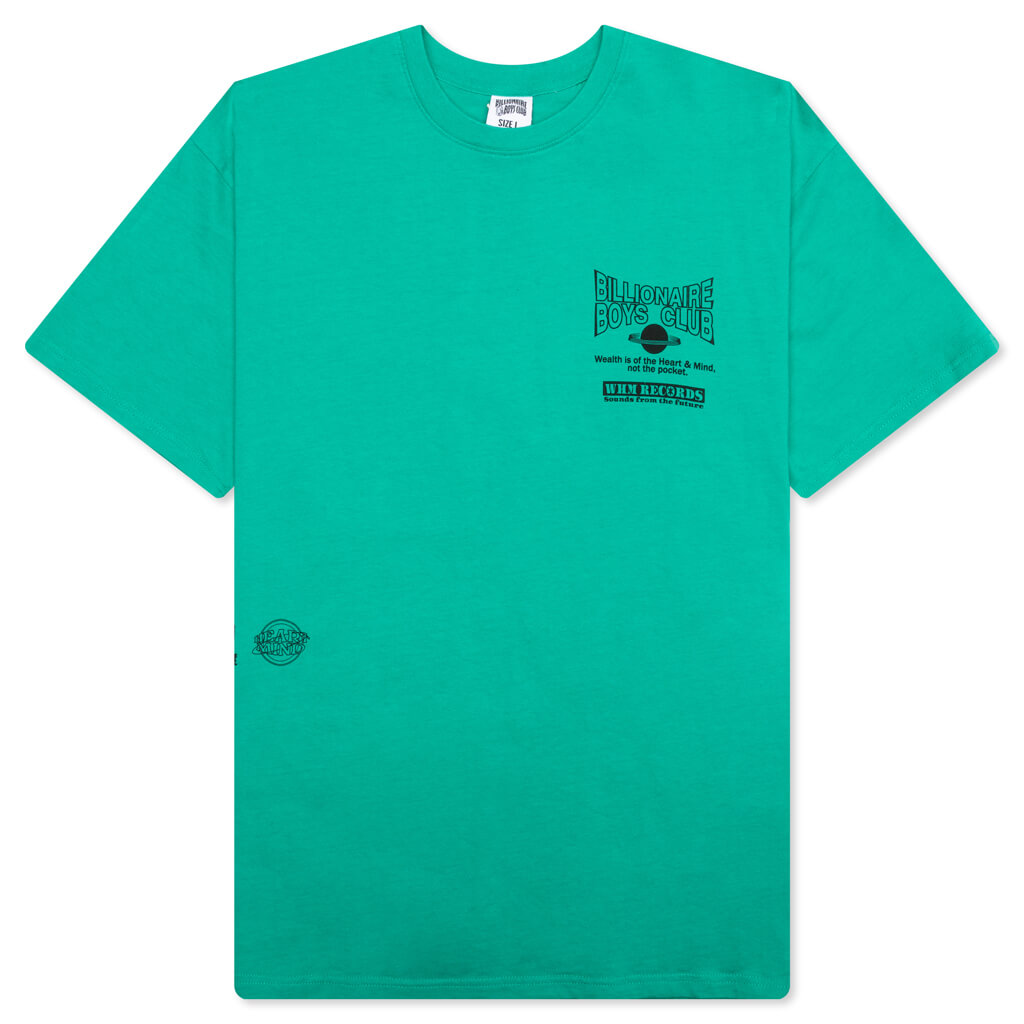 Whim Records S/S Tee - Sea Green