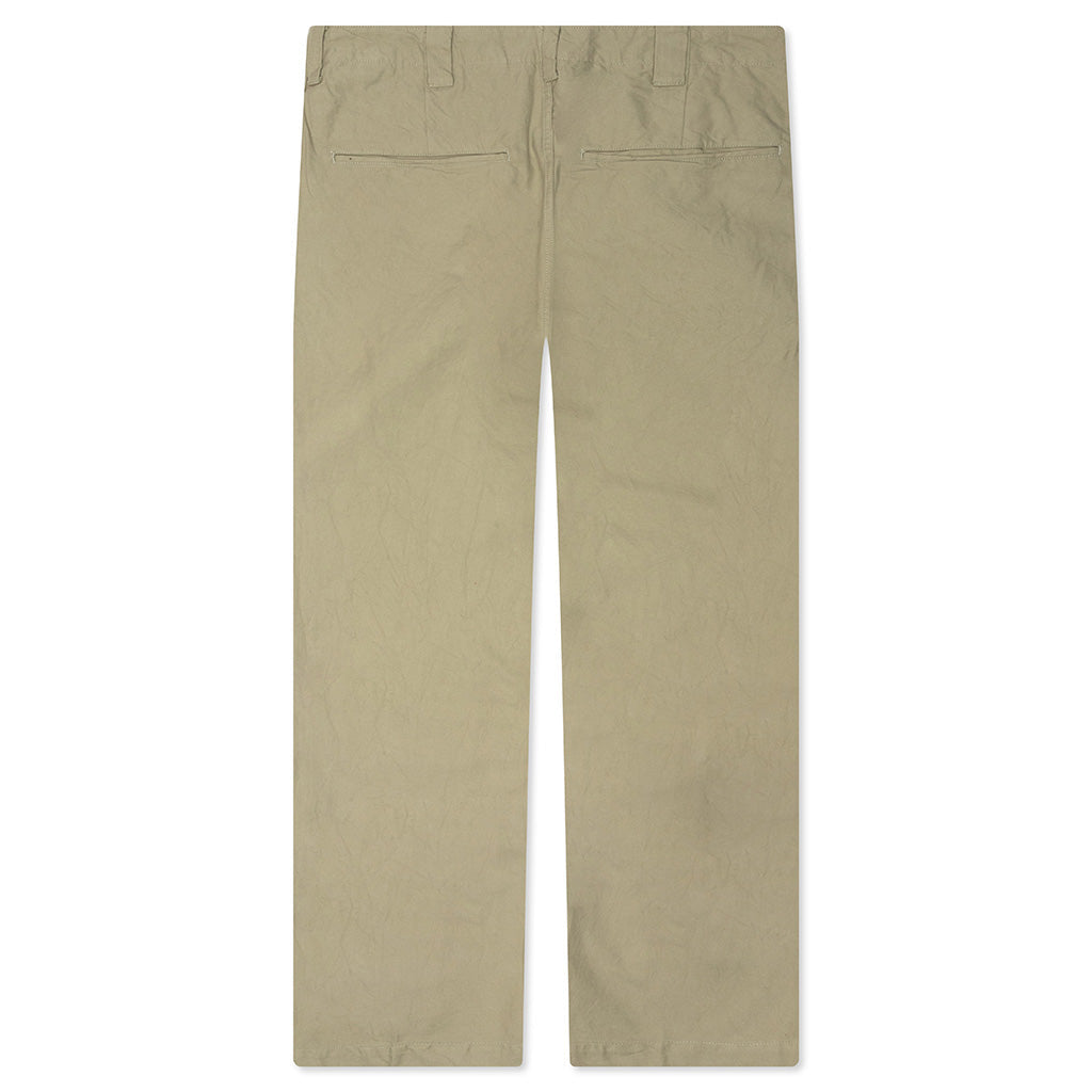 Wide Chino Pants - Light Green