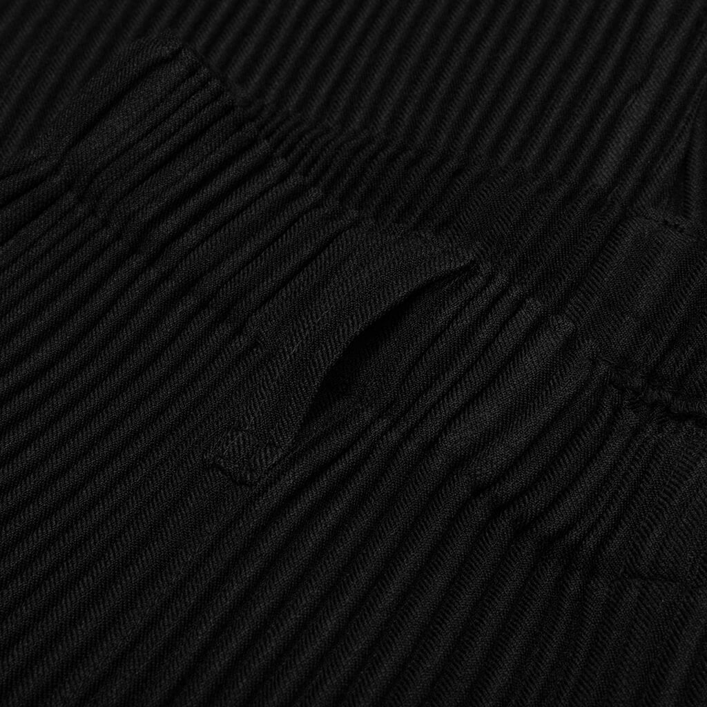 Wool Like Light Pants - Black