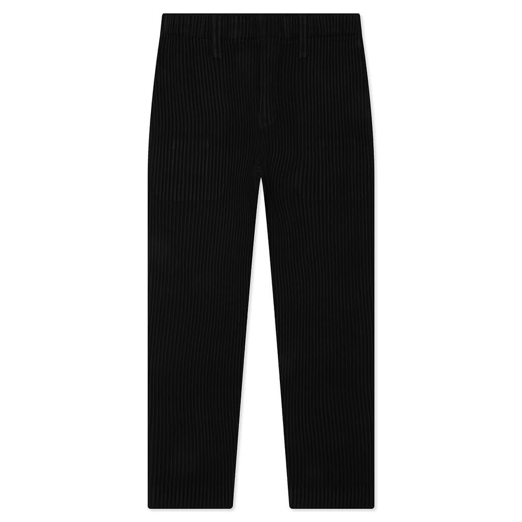 Wool Like Light Pants - Black