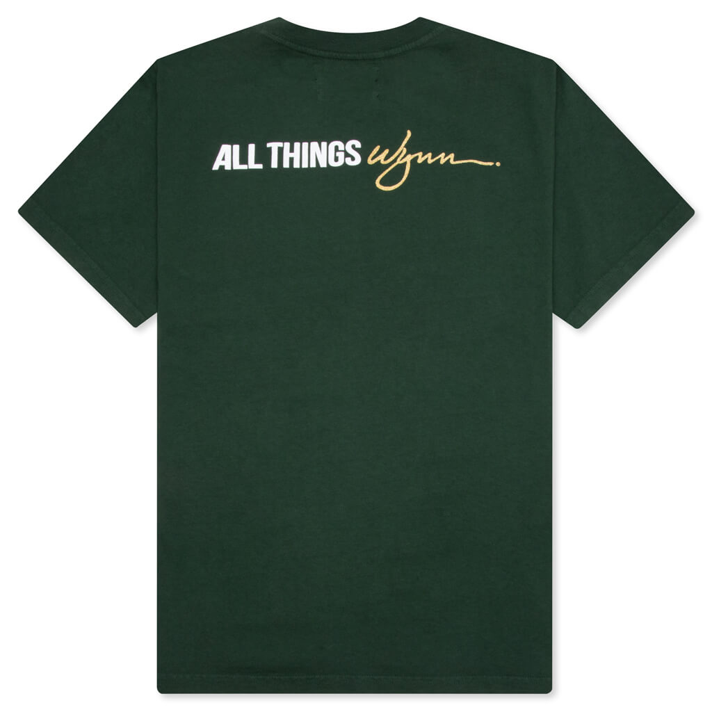 Feature x Wynn Logo Lock Up Tee - Evergreen