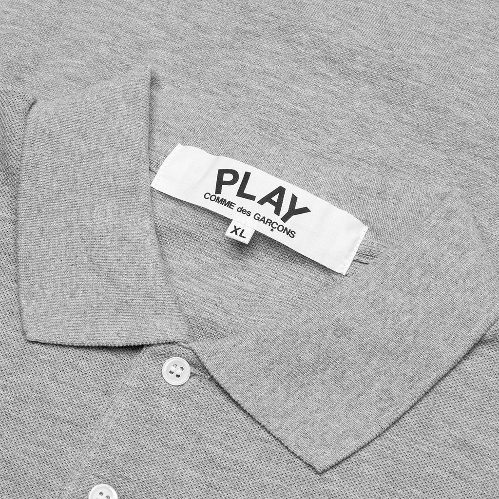 Black Emblem Polo Shirt - Grey
