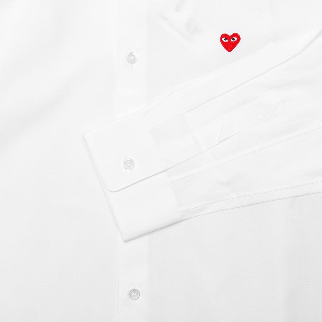 Small Emblem Button Down - White