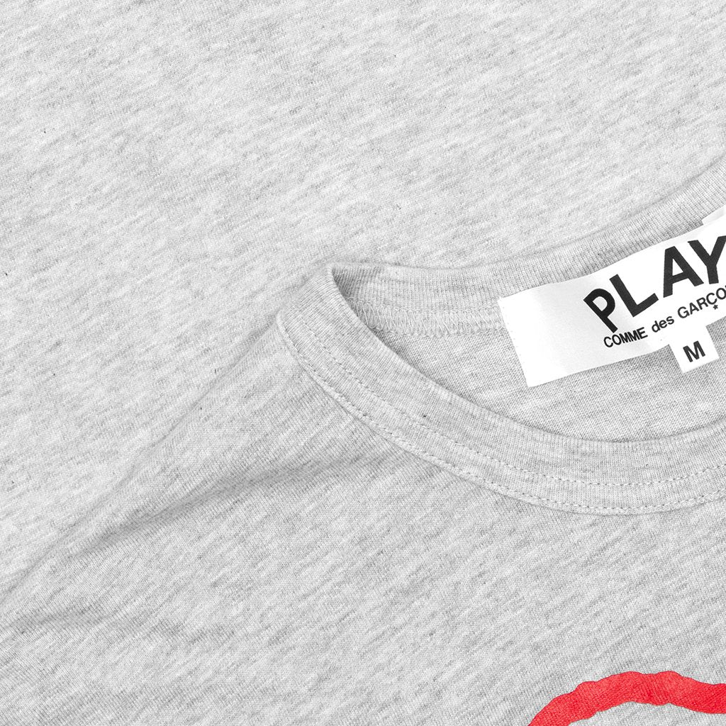 Women's CDG Heart Sketch Tee - Grey