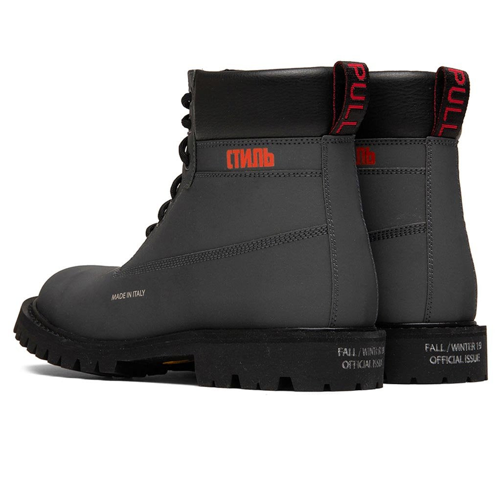 Reflective Ankle Boot - Black