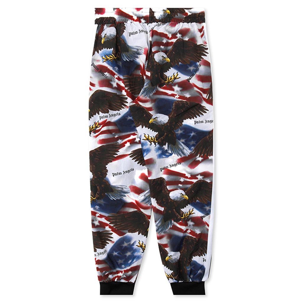 Loose Fit Track Pants - All Over White