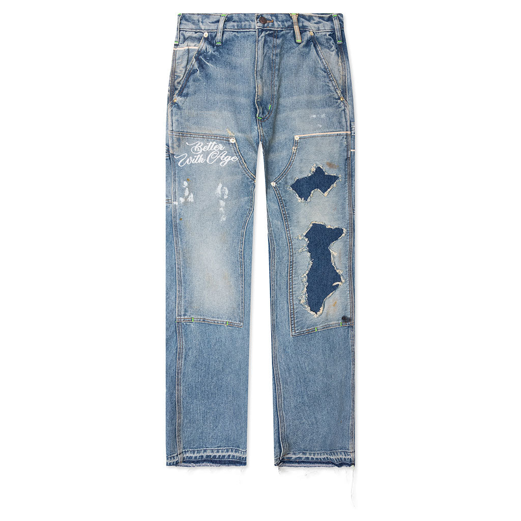 Mason Double-Knee Selvage Denim Trouser - Indigo