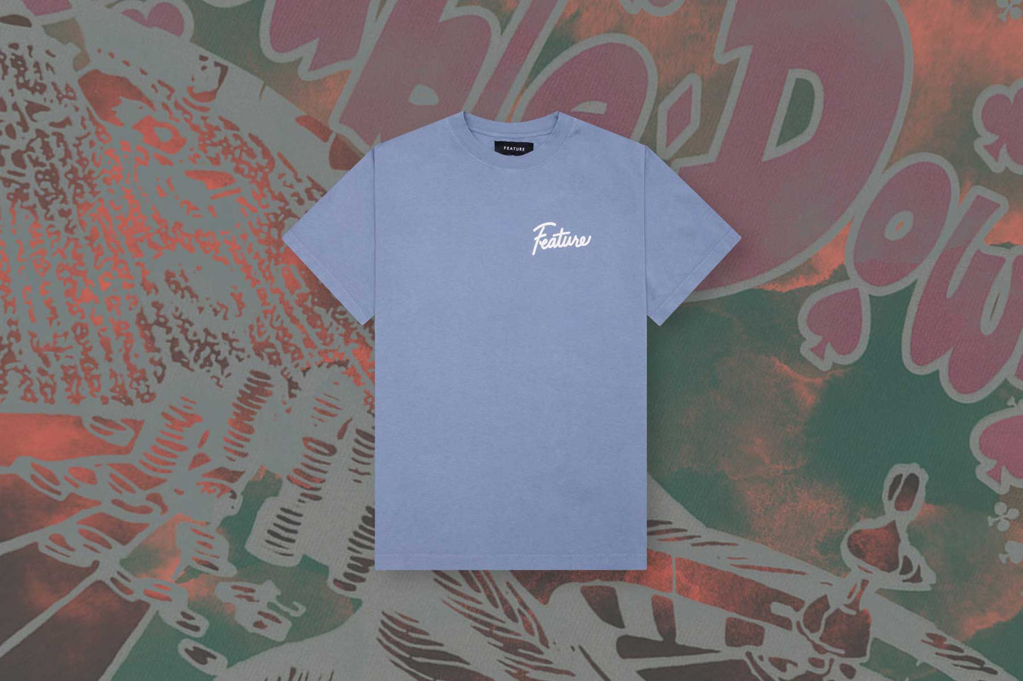 Risky Behavior Tee - Blue Granite